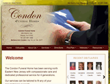 Tablet Screenshot of condonfuneralhome.com